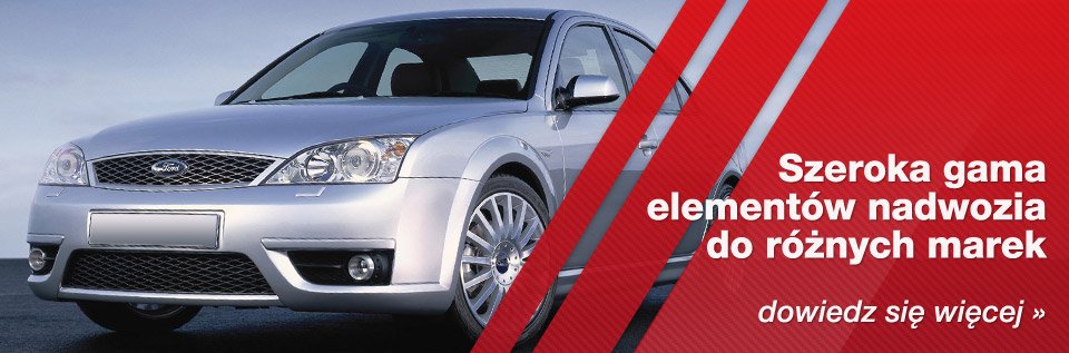 Szeroka gama elementów nadwozia do różnych marek