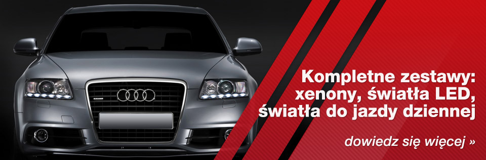 Kompletne zestawy: xenony, światła LED, światła do jazdy dziennej